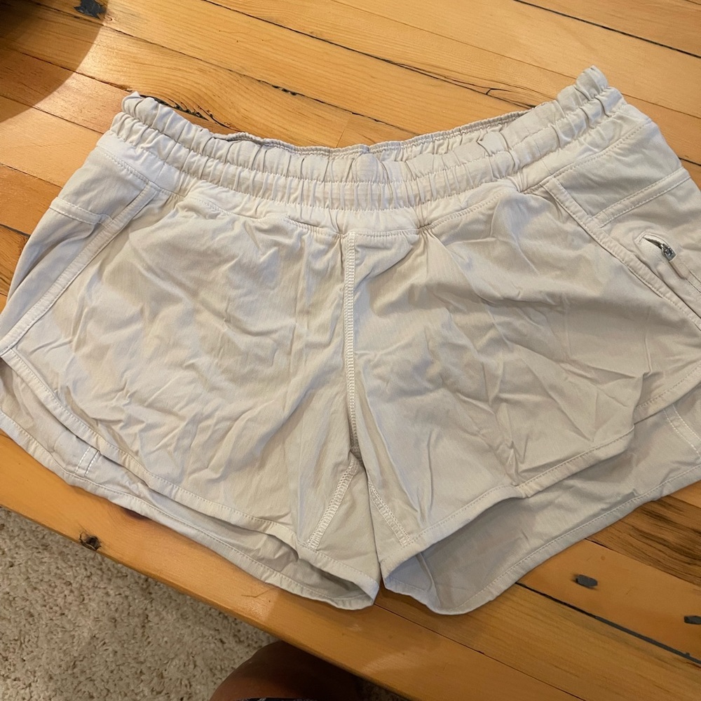 White lululemon size 8 shorts